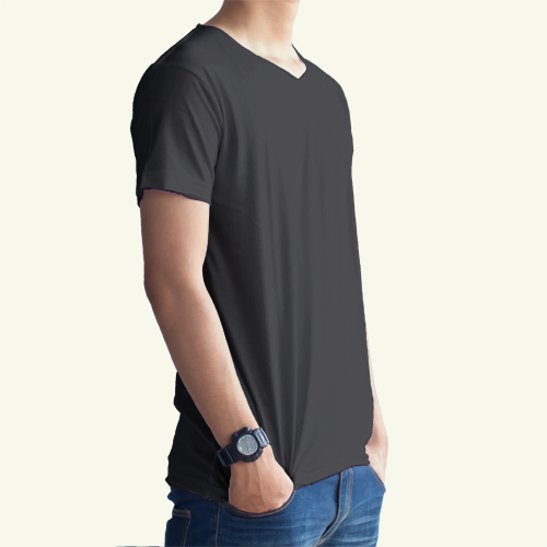  Kaos Polos Hitam V Neck  Konveksi Jual Grosir Kaos  