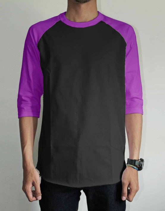 Raglan Tangan Hitam Pink Baby Konveksi Jual Grosir 