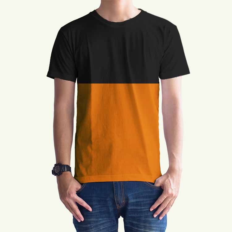 ON01 Orange Konveksi Jual Grosir Kaos  Polos  Polo  